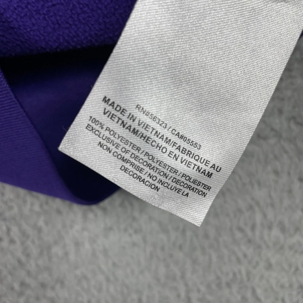 LSU Tigers Hoodie Mens Small Purple Nike Therma-FIT Sweatshirt Pullover